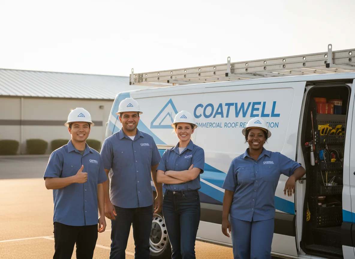 Commercial roof coating company in Reader, WV
